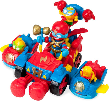 SuperThings Vehicle Balloon Boxer con Kazoom Kid y 3 Figuras Exclusivas