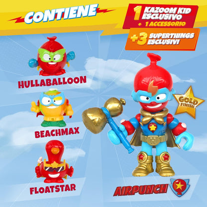 SuperThings Vehicle Balloon Boxer con Kazoom Kid y 3 Figuras Exclusivas