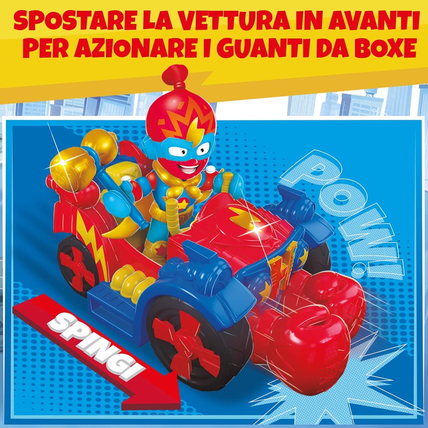 SuperThings Vehicle Balloon Boxer con Kazoom Kid y 3 Figuras Exclusivas
