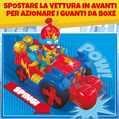 SuperThings Vehicle Balloon Boxer con Kazoom Kid y 3 Figuras Exclusivas