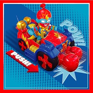 SuperThings Vehicle Balloon Boxer con Kazoom Kid y 3 Figuras Exclusivas