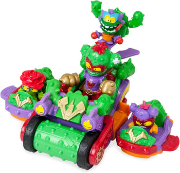 SuperThings Vehicle Spike Roller con Kazoom Kid y 3 Figuras Exclusivas