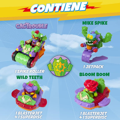 SuperThings Vehicle Spike Roller con Kazoom Kid y 3 Figuras Exclusivas