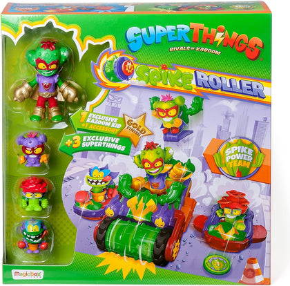 SuperThings Vehicle Spike Roller con Kazoom Kid y 3 Figuras Exclusivas