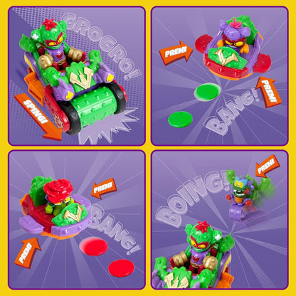 SuperThings Vehicle Spike Roller con Kazoom Kid y 3 Figuras Exclusivas