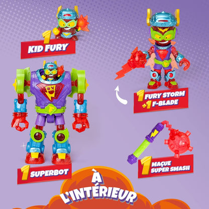 SuperThings Superbot Fury con Kazoom Kid y Figura Exclusiva