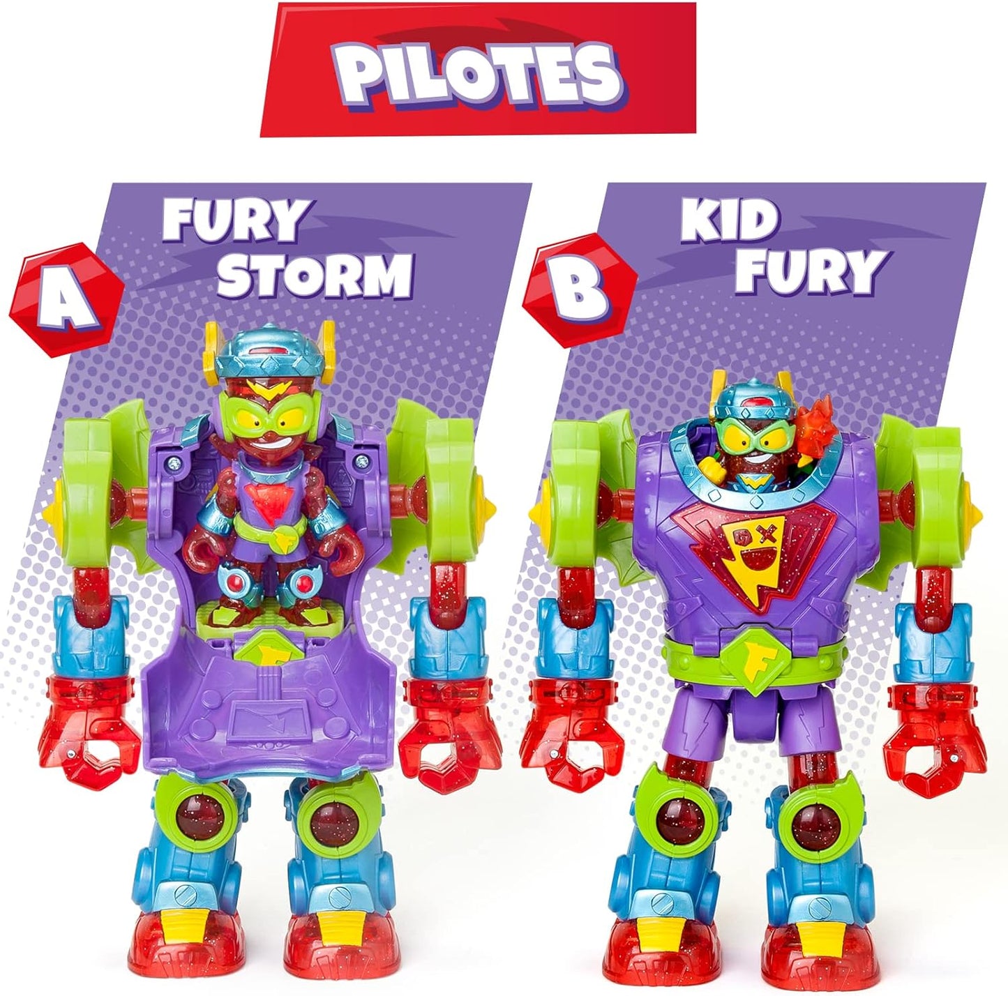 SuperThings Superbot Fury con Kazoom Kid y Figura Exclusiva