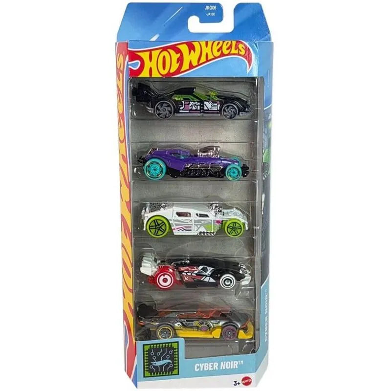 Pack 5 Autos Básicos Hot Wheels - Fórmula 1 HW Gassers Cyber Noir