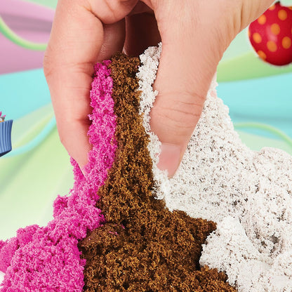 Estación de Helados Kinetic Sand - 454 g de Arena Mágica con Aroma y Accesorios