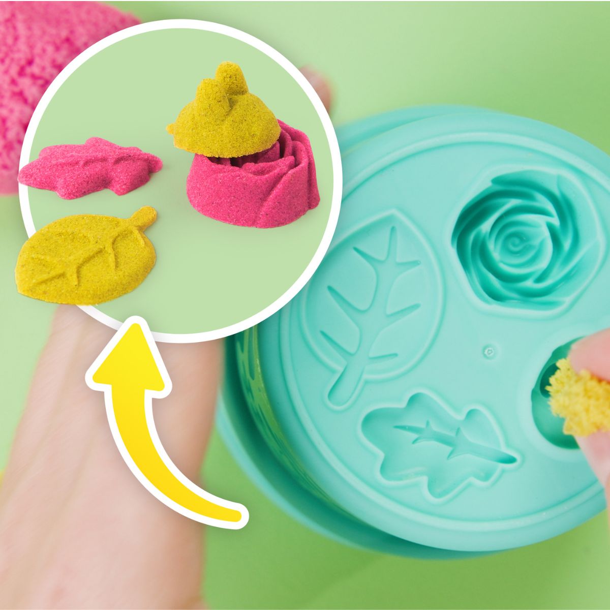 Pack Creación de Flores Kinetic Sand - 227 g de Arena Mágica