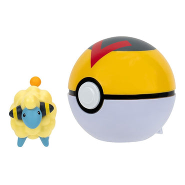 Pokebola Con Figura Pokémon - Mareep & Level Ball