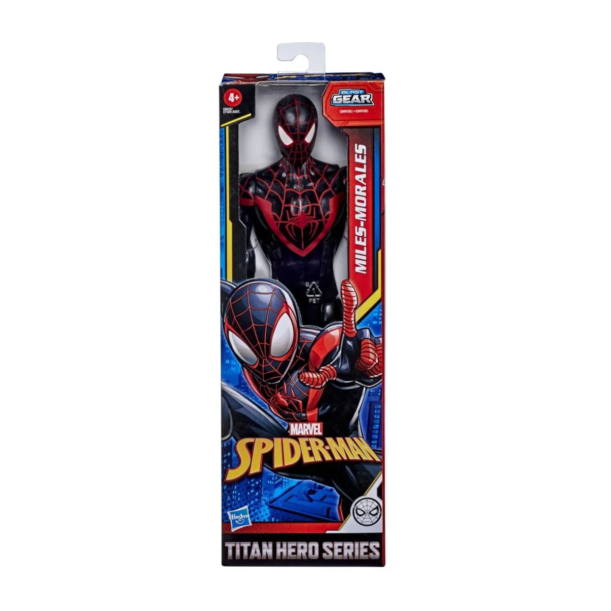 Spiderman Figura Titan Héroe Web Warriors Hasbro - Miles Morales