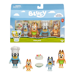 Bluey Pack 4 Figuras - Pavlova