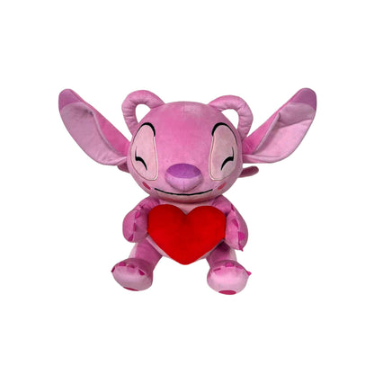 Peluche Stitch Angel Pink Con Corazon