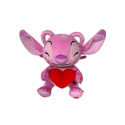 Peluche Stitch Angel Pink Con Corazon