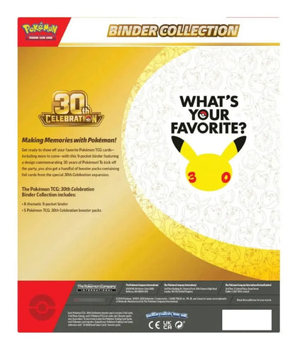 Pokemon Tcg 30th Celebration Binder Collection Ing