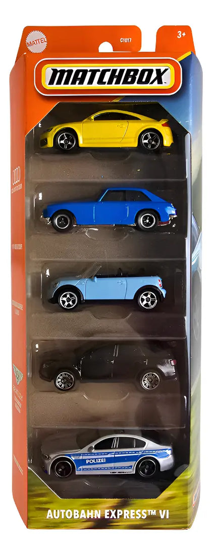 Pack De 5 Autos Matchbox - Autobahn Express Vi