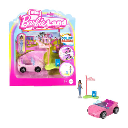 Barbie Mini Barbieland Vehiculo Para Muñecas Sorpresa - Convertible Purpura