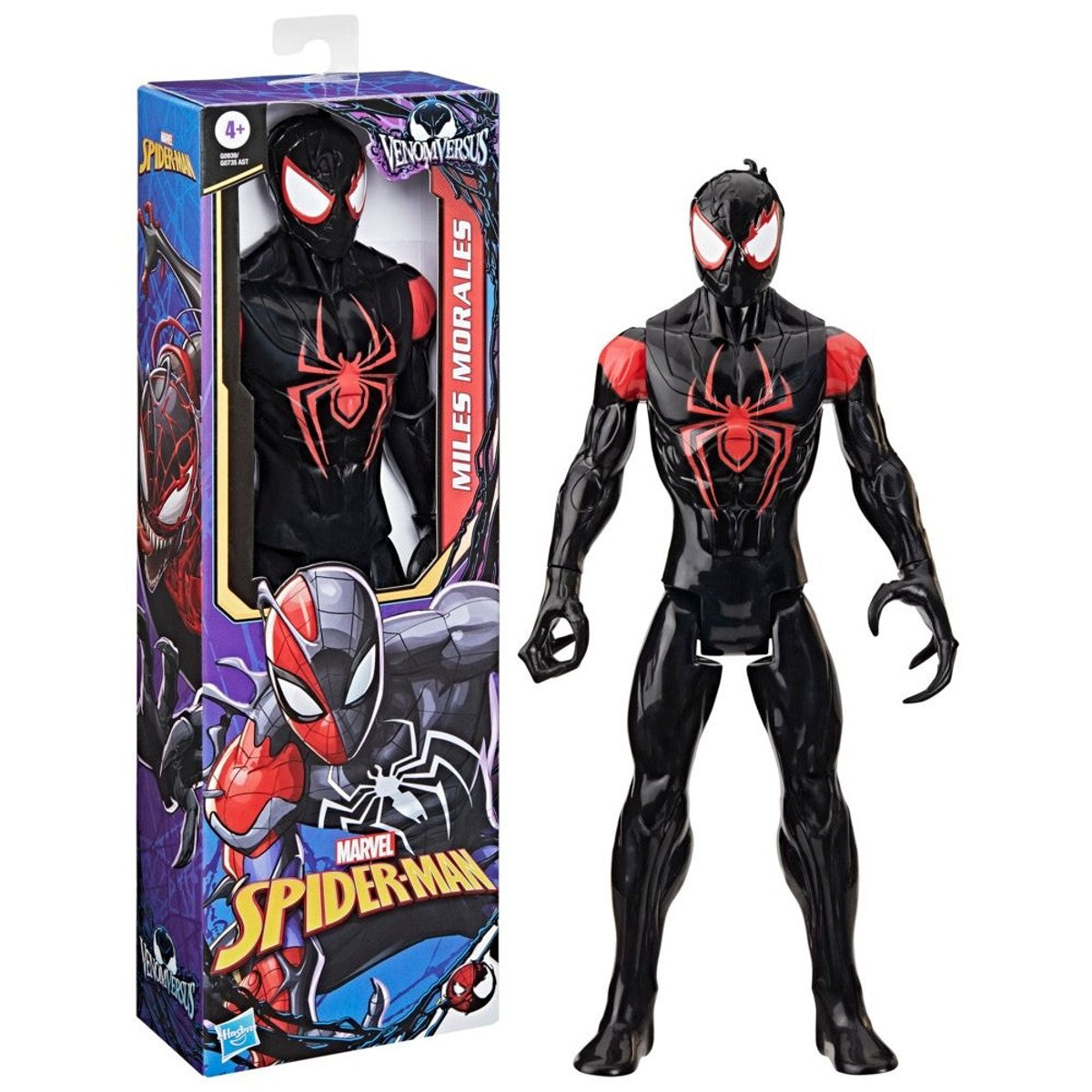 Figura De Acción Spiderman Venom versus Titan Hero Series - Miles Morales