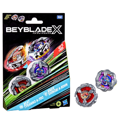 Beyblade Dual Pack X - Beat Tyranno 4-70q - Knife Shinobi 4-80hn