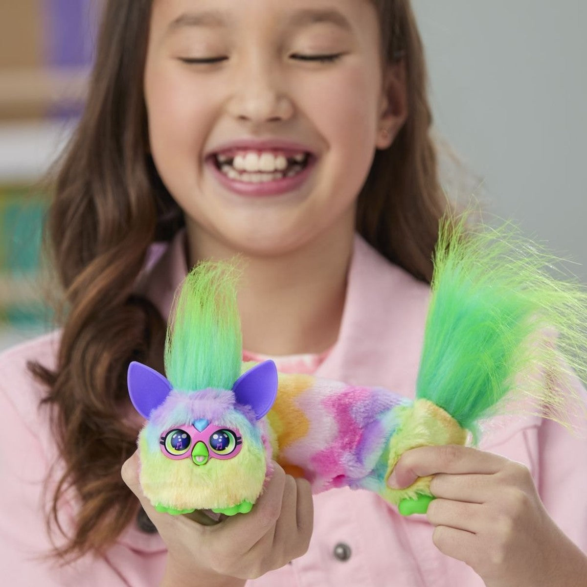 Miniamigo Interactivo Furby Furblets DJ - Can-Dee-Swirl
