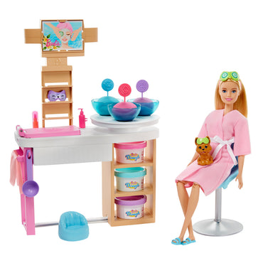 Barbie Spa De Lujo Con Mascarilla Y Mascota Mattel