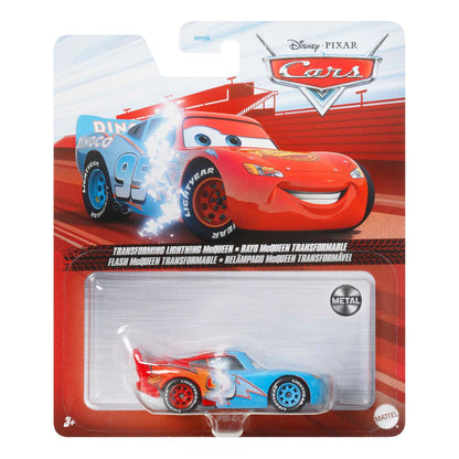 Disney Pixar Cars Auto Básico 1:55 - Sheriff Rayo McQueen Transformable