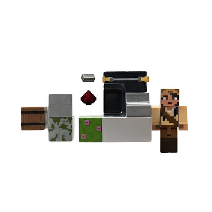 Minecraft Core Figura De 8cm Con Crafting 2-pack - La Trampa De Trapper