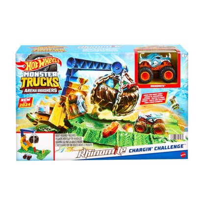 Hot Wheels Monster Trucks Pista De Juguete Reto En La Selva