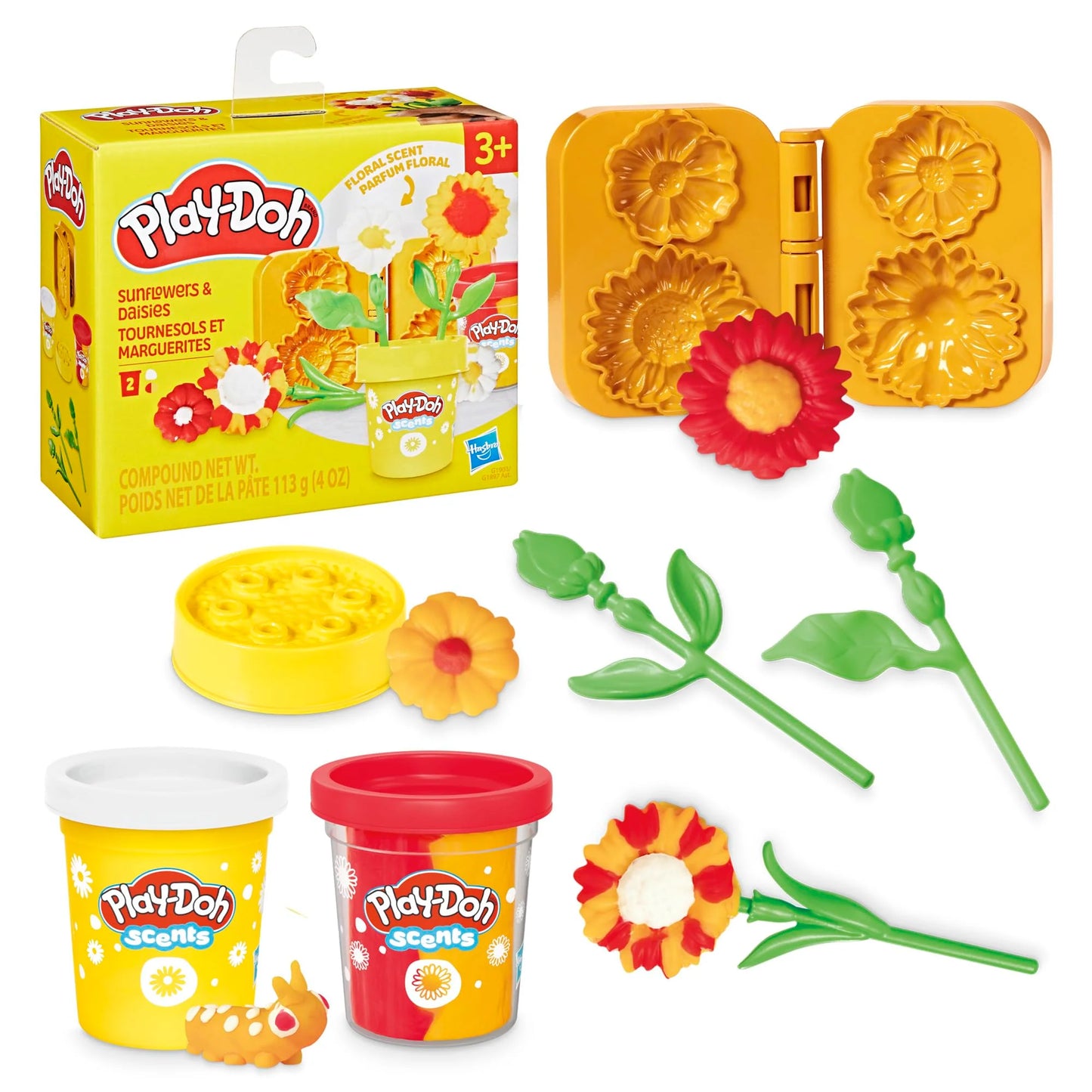 Play-doh Mini Pack De Flores - Girasoles Y Margaritas