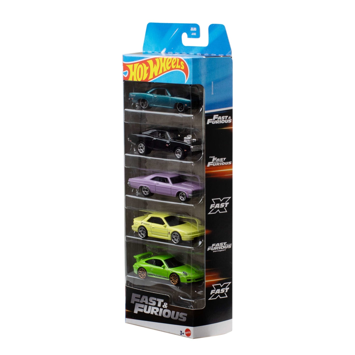 Pack 5 Autos Básicos Hot Wheels - Rápido y Furioso
