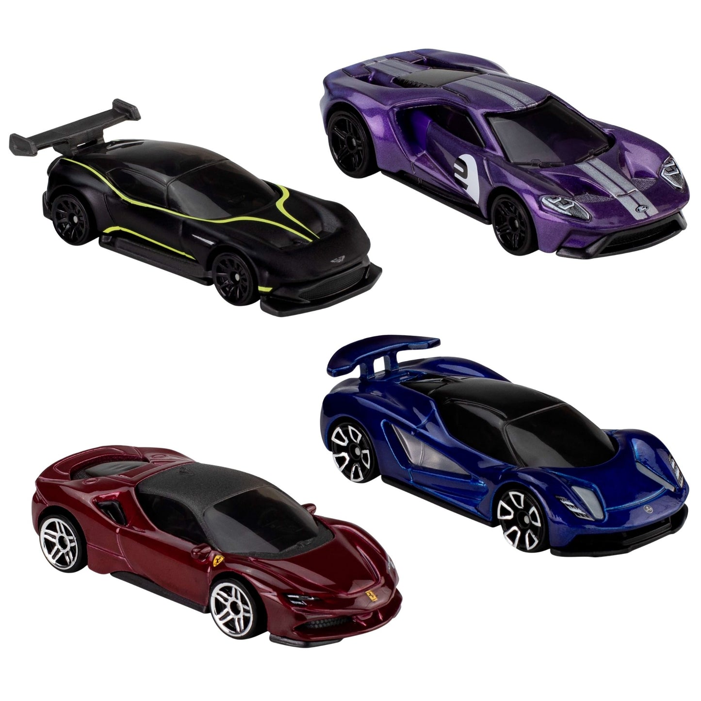 Pack 5 Autos Básicos Hot Wheels - Rápido y Furioso HW Retro Racers HW Motor Show