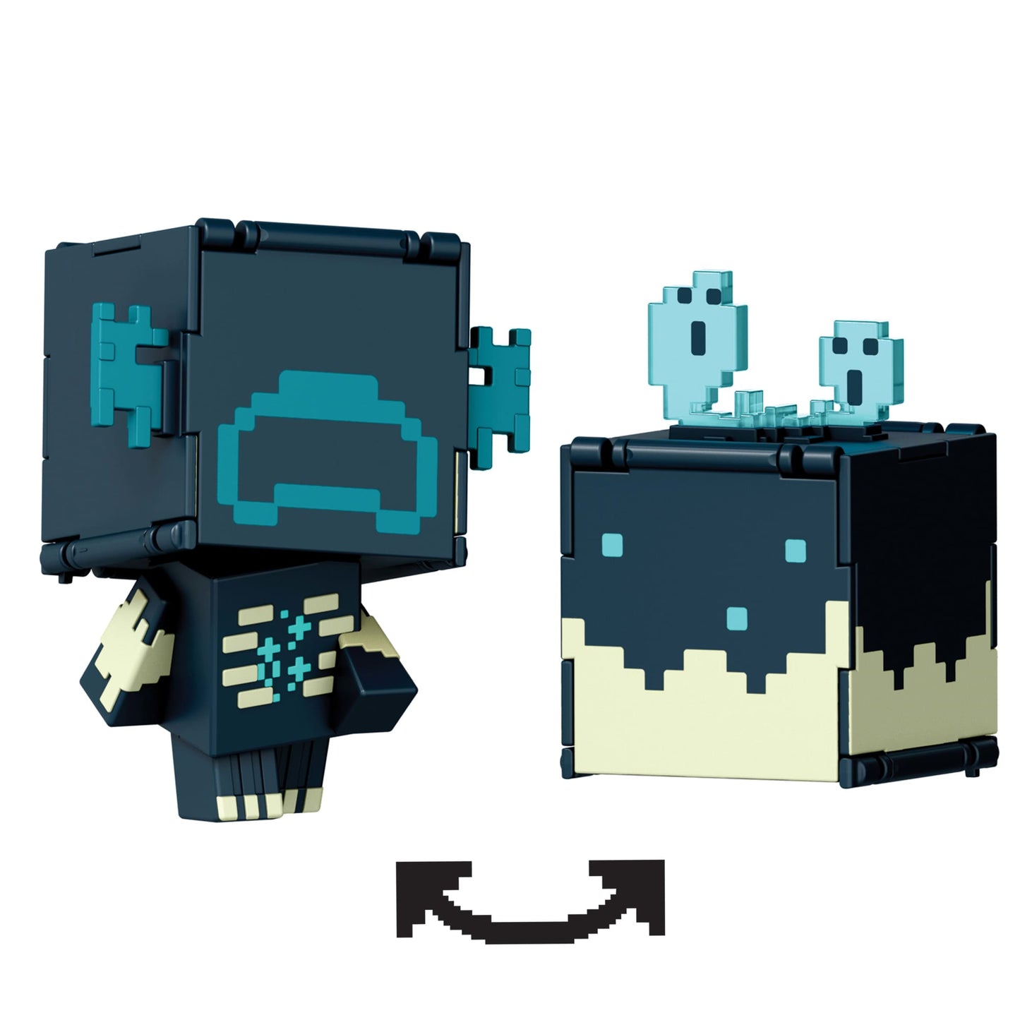 Minecraft Vanilla Figura De Acción Flippin Warden + Catalizador Sculk