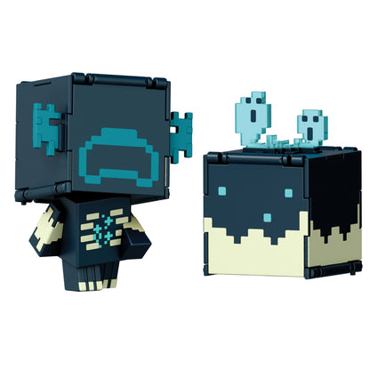 Minecraft Vanilla Figura De Acción Flippin Warden + Catalizador Sculk