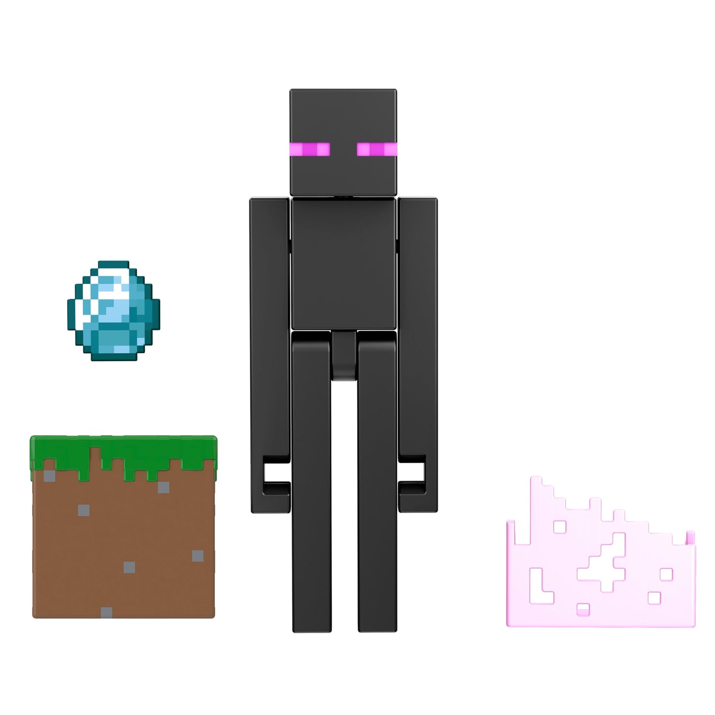 Minecraft Core Figura de 8 cm con Crafting - Enderman