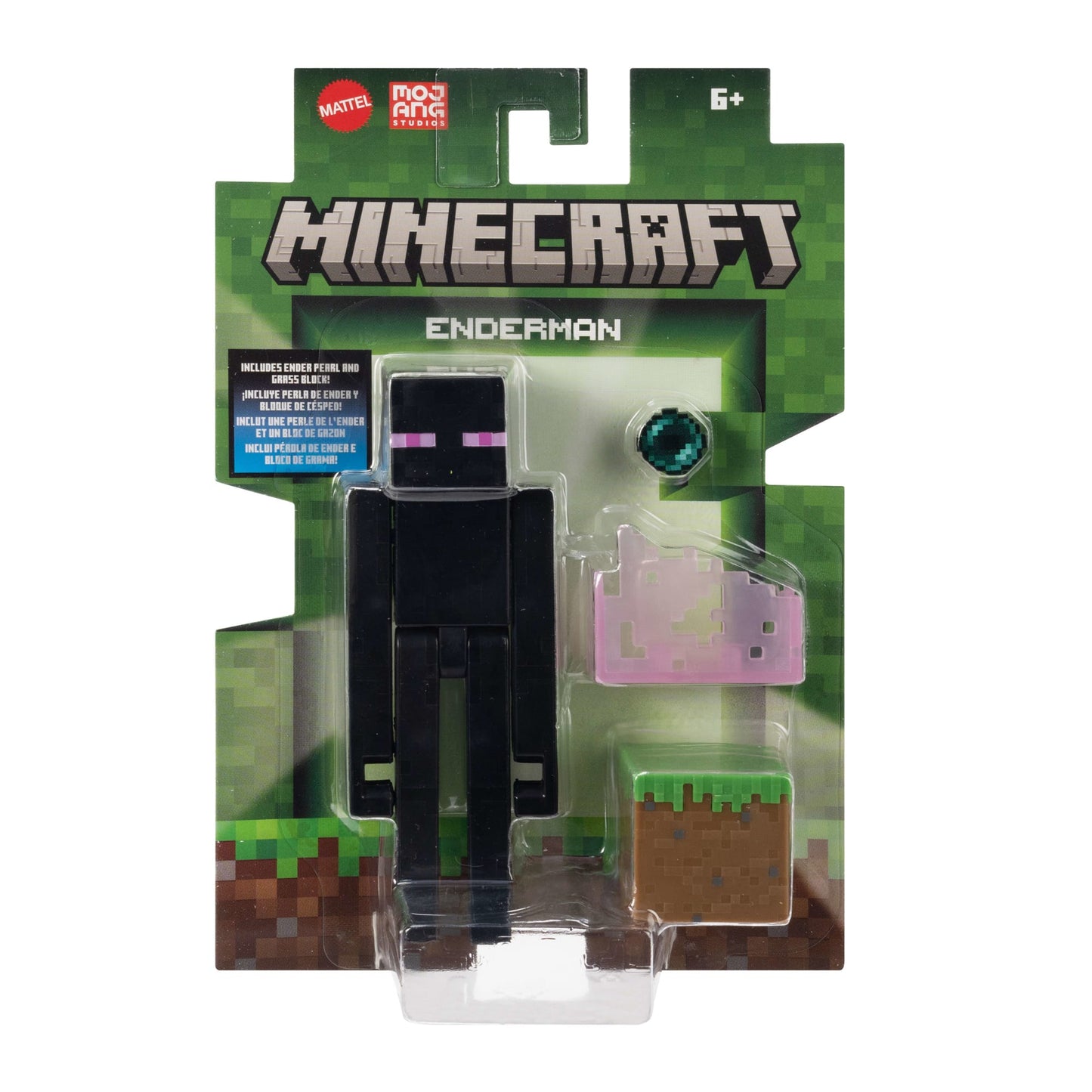 Minecraft Core Figura de 8 cm con Crafting - Enderman