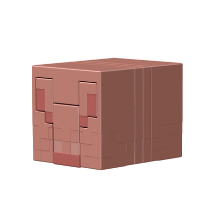 Minecraft Core Figura de 8 cm con Crafting - Armadillo y Bebé Armadillo