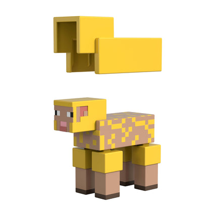 Minecraft Core Figura De 8 Cm Con Crafting 2 Pack Sunny Y Oveja