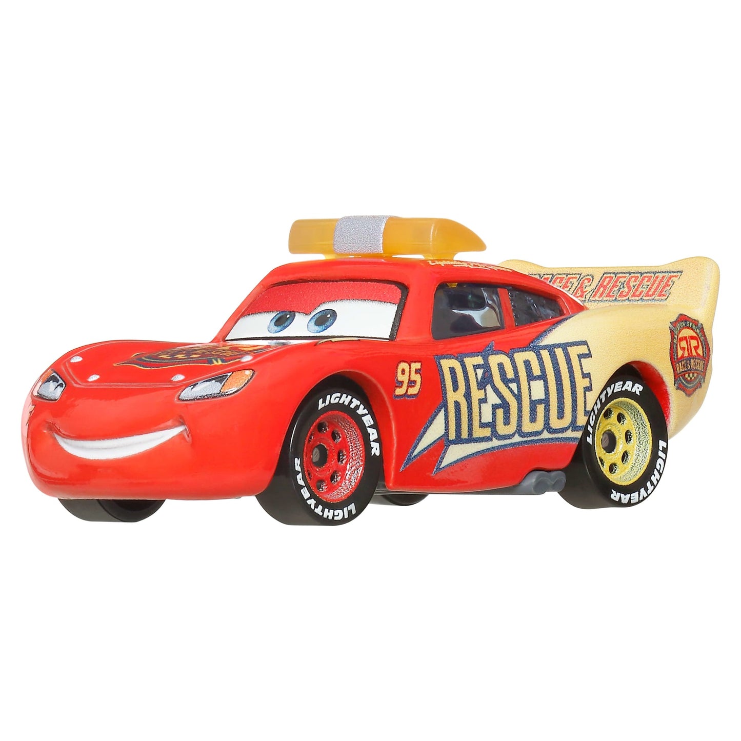 Disney Pixar Cars Auto Básico 1:55 - Sheriff Lightning McQueen Rescue