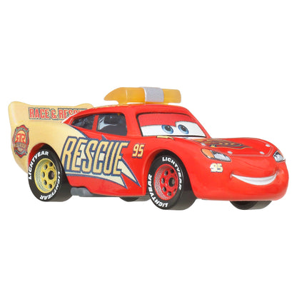 Disney Pixar Cars Auto Básico 1:55 - Sheriff Lightning McQueen Rescue