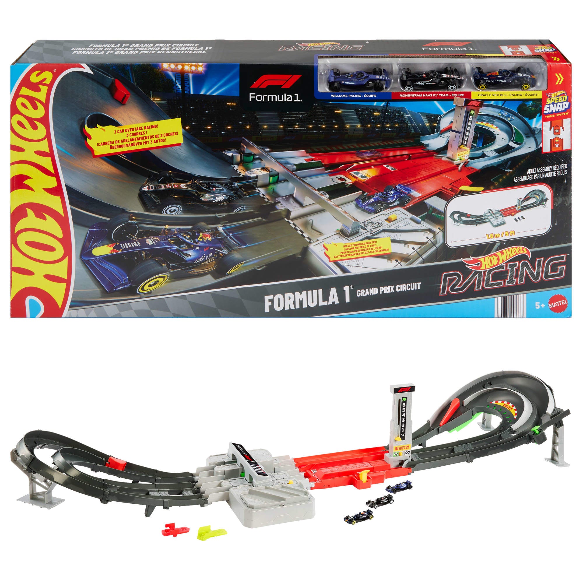 Hot Wheels Pista De Juguete Grand Prix-1