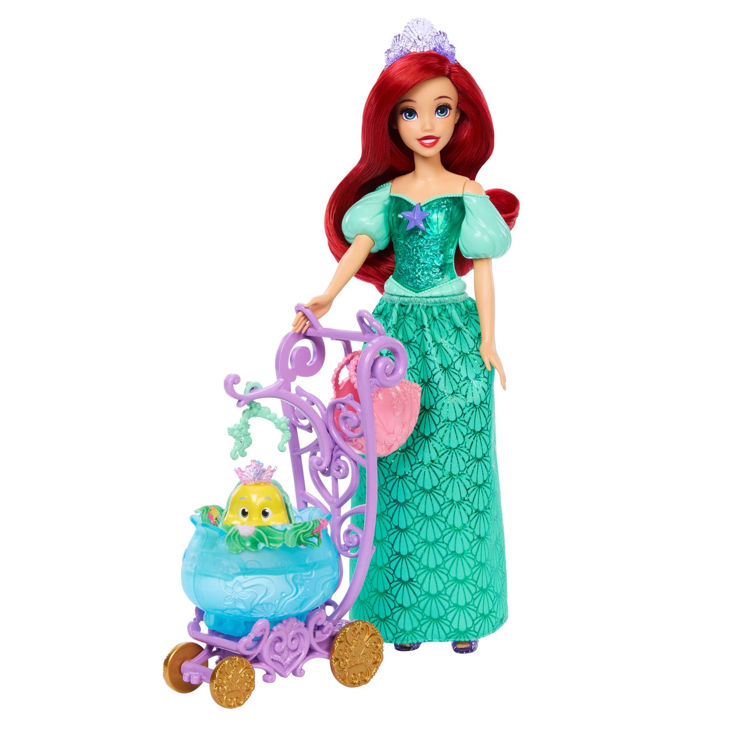 Disney Princesa Carriola De Animalitos - Carroza Con Amigo De Ariel-1