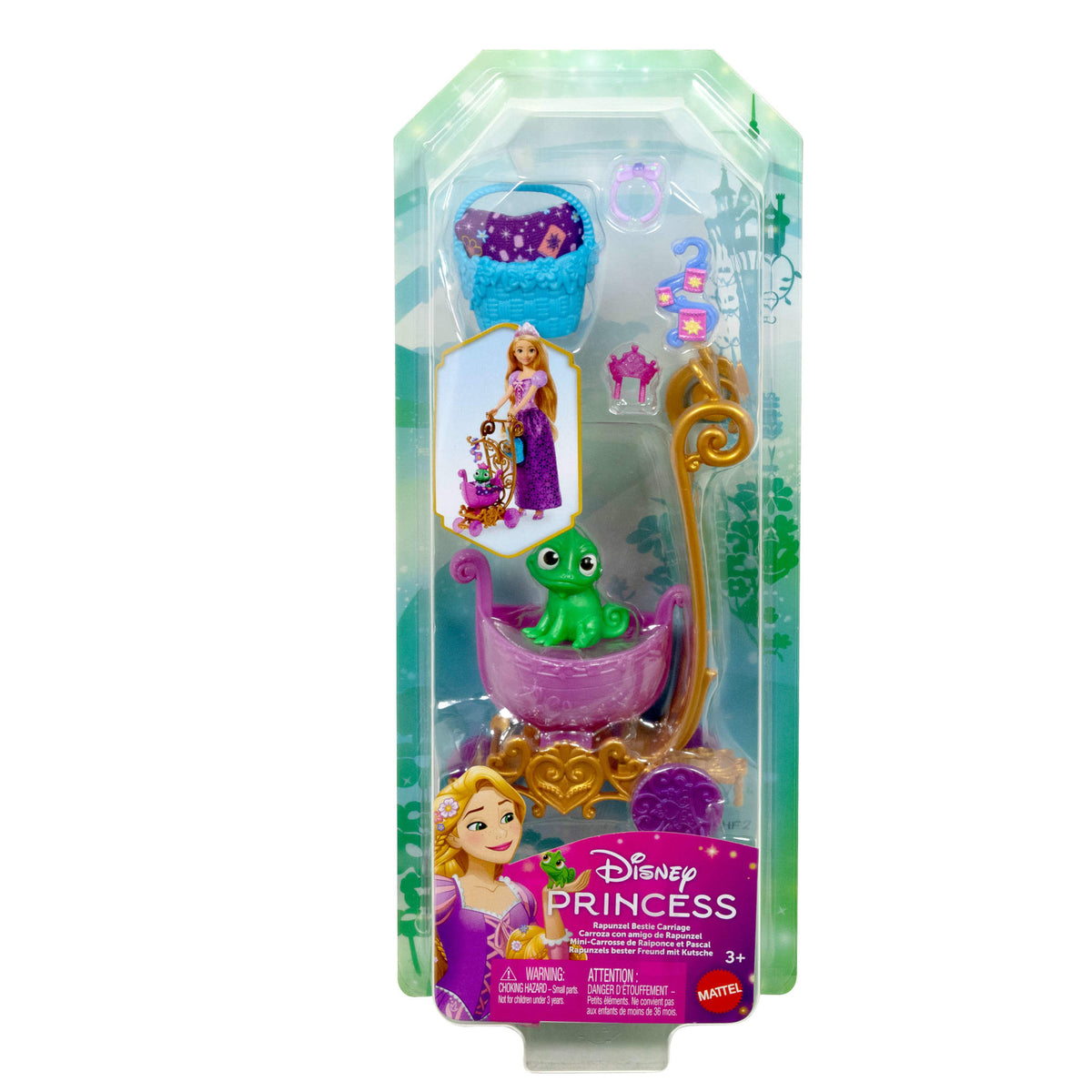 Disney Princesa Carriola De Animalitos - Carroza Con Amigo De Rapunzel
