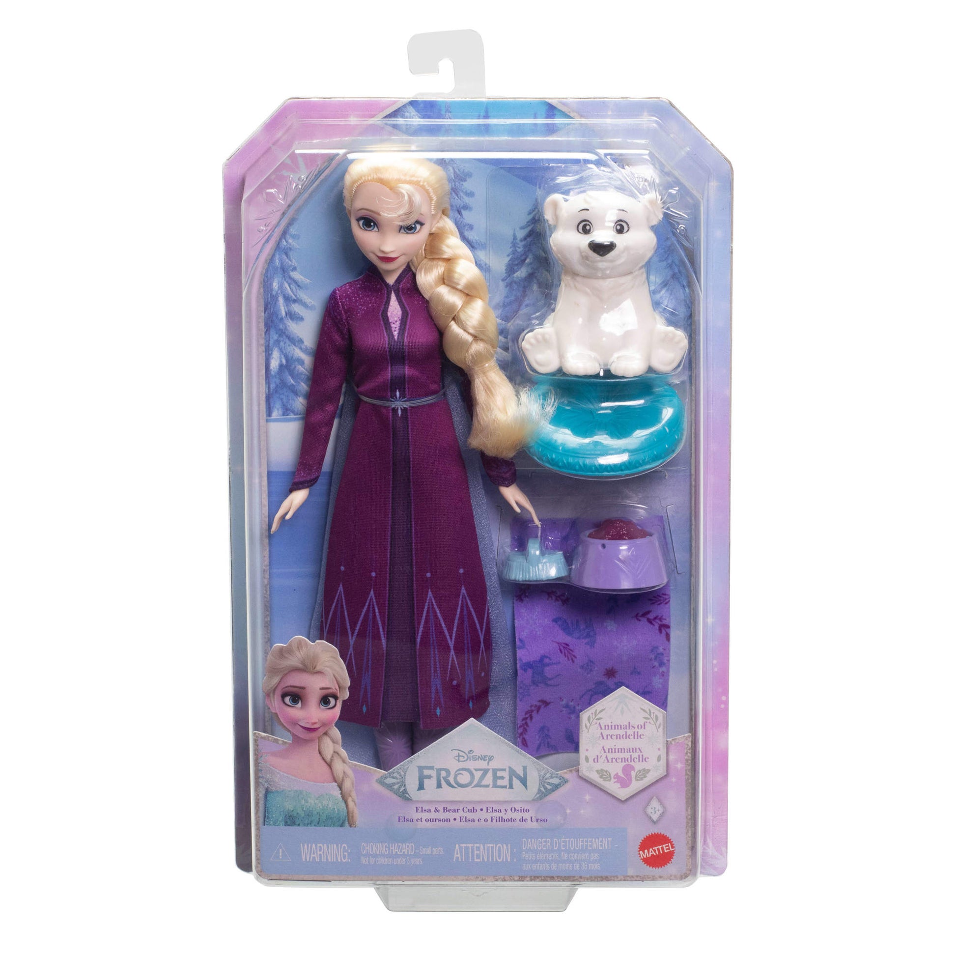 Disney Frozen Set De Juego Elsa Con Oso Bebé-8