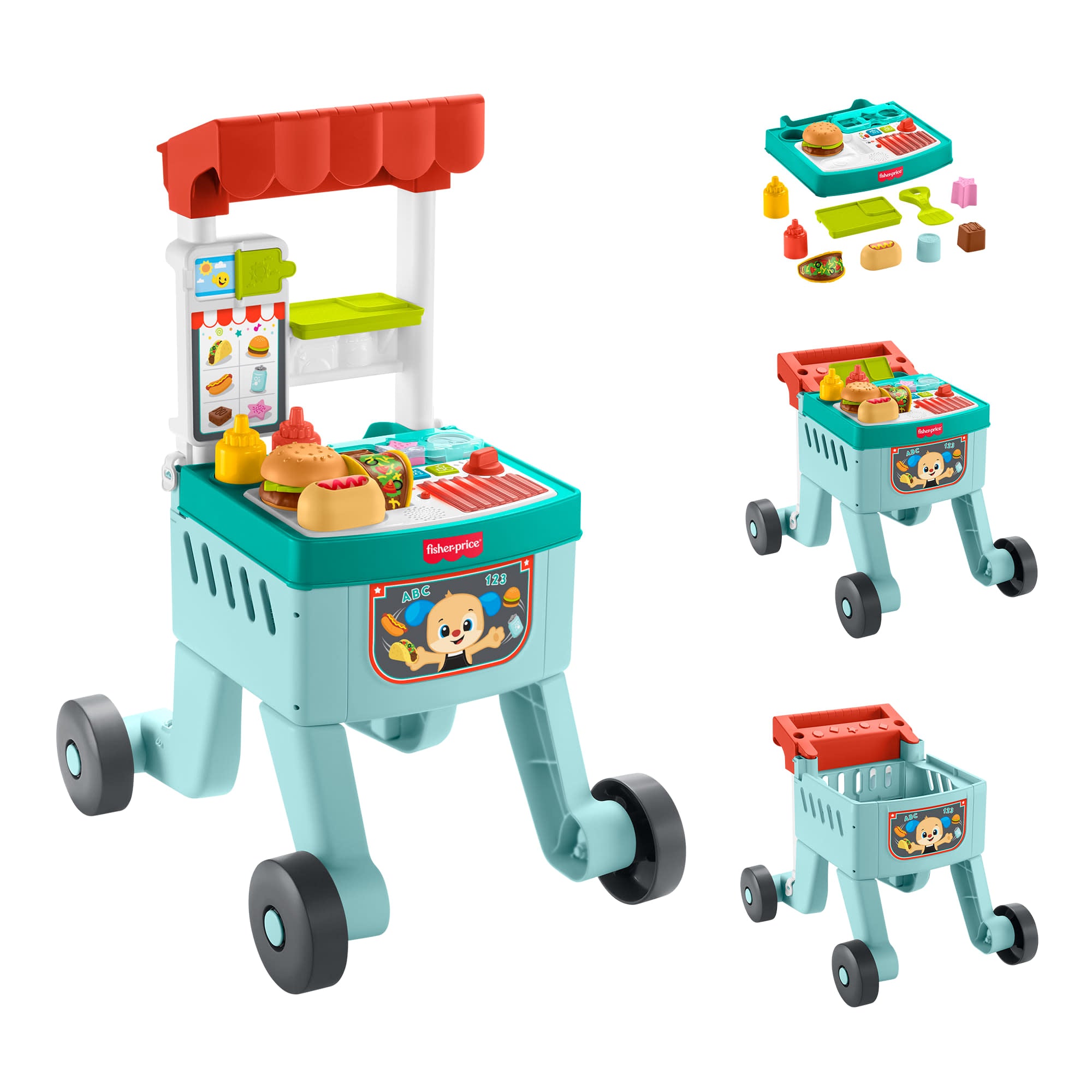 Fisher-price Andadera Para Bebés Carro De Snacks 4 En 1-1