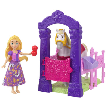Disney Princesa Princesas Con Establo Y Caballo - Establo Real De Rapunzel-1