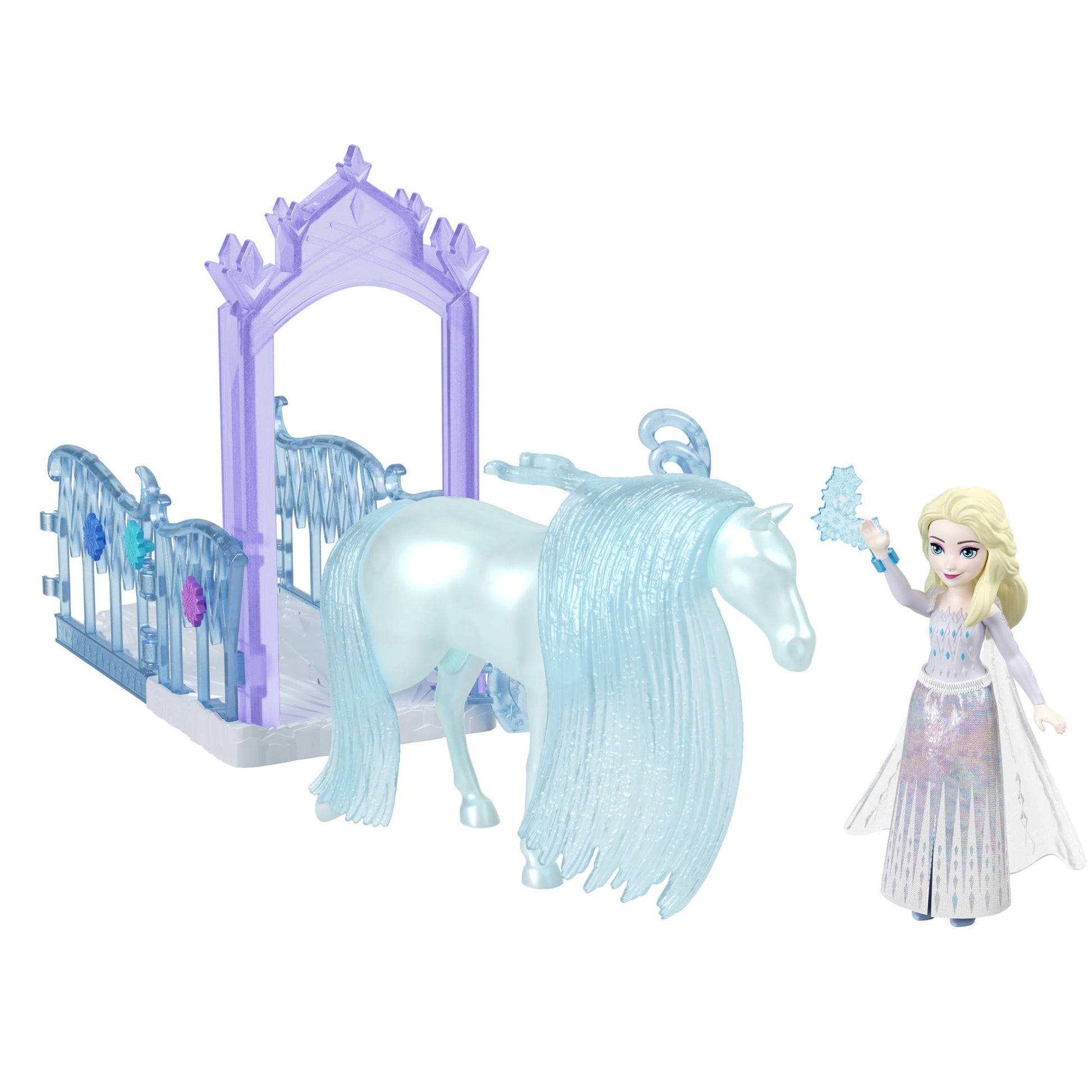 Disney Princesa Princesas Con Establo Y Caballo - Aventuras De Elsa Y Nokk-1