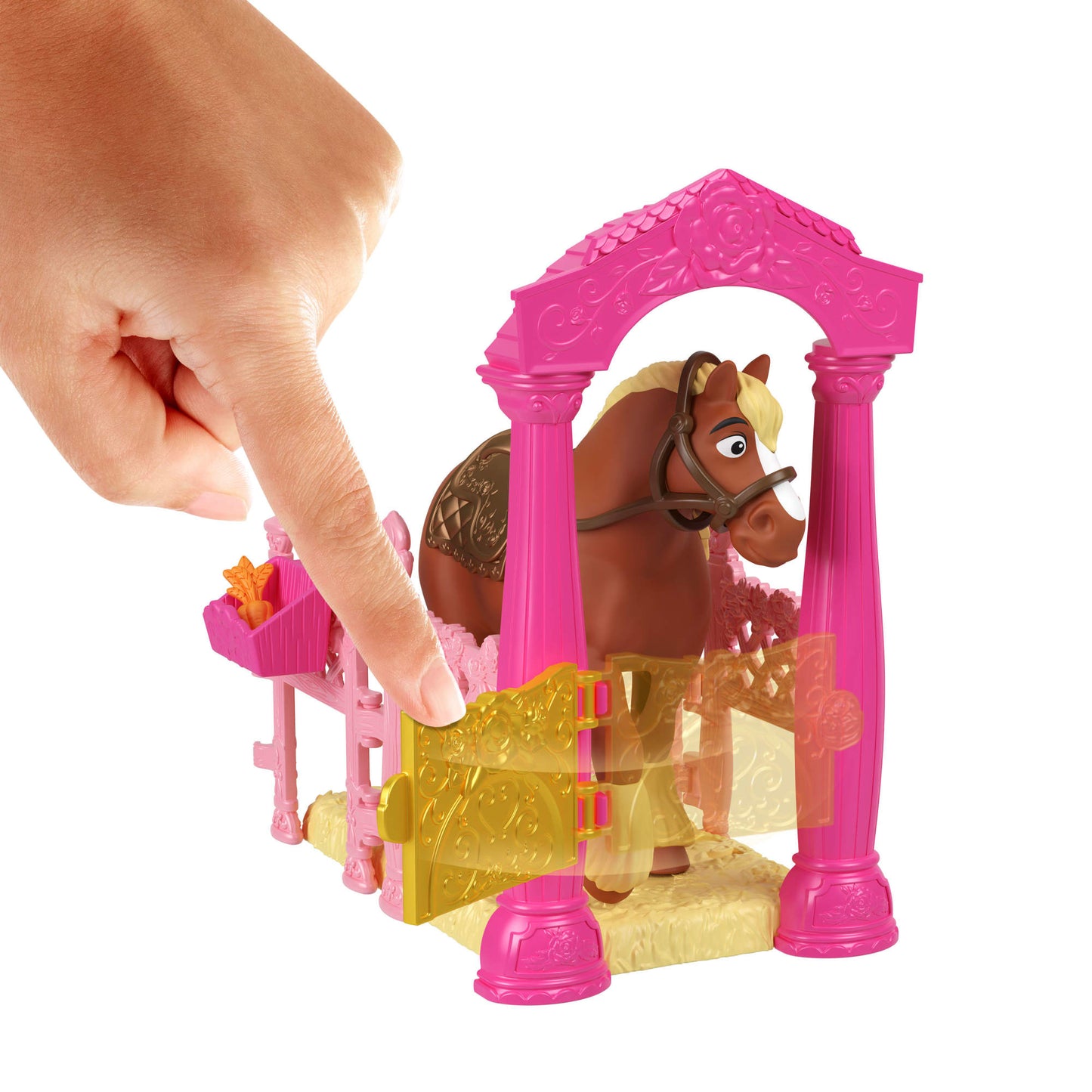 Disney Princesa Princesas Con Establo Y Caballo - Establo Real De Bella-2