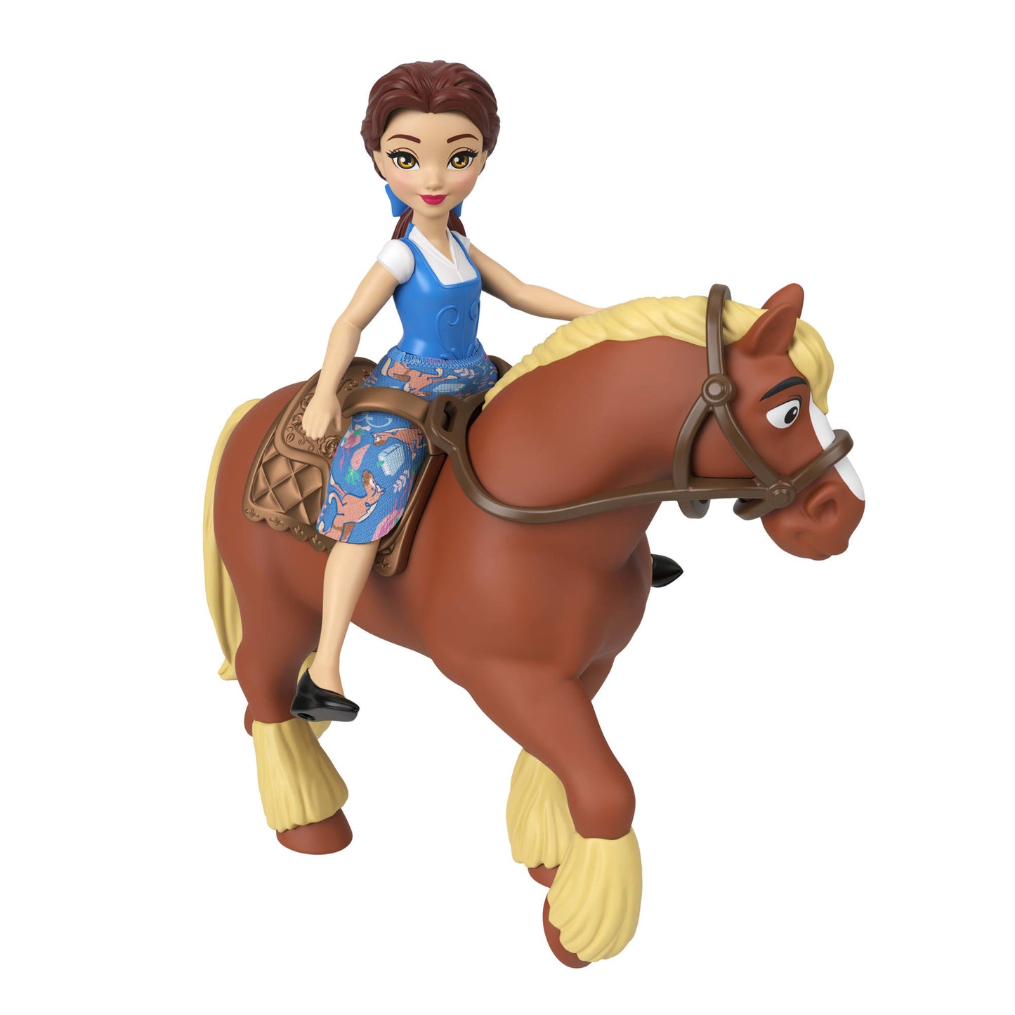 Disney Princesa Princesas Con Establo Y Caballo - Establo Real De Bella-4
