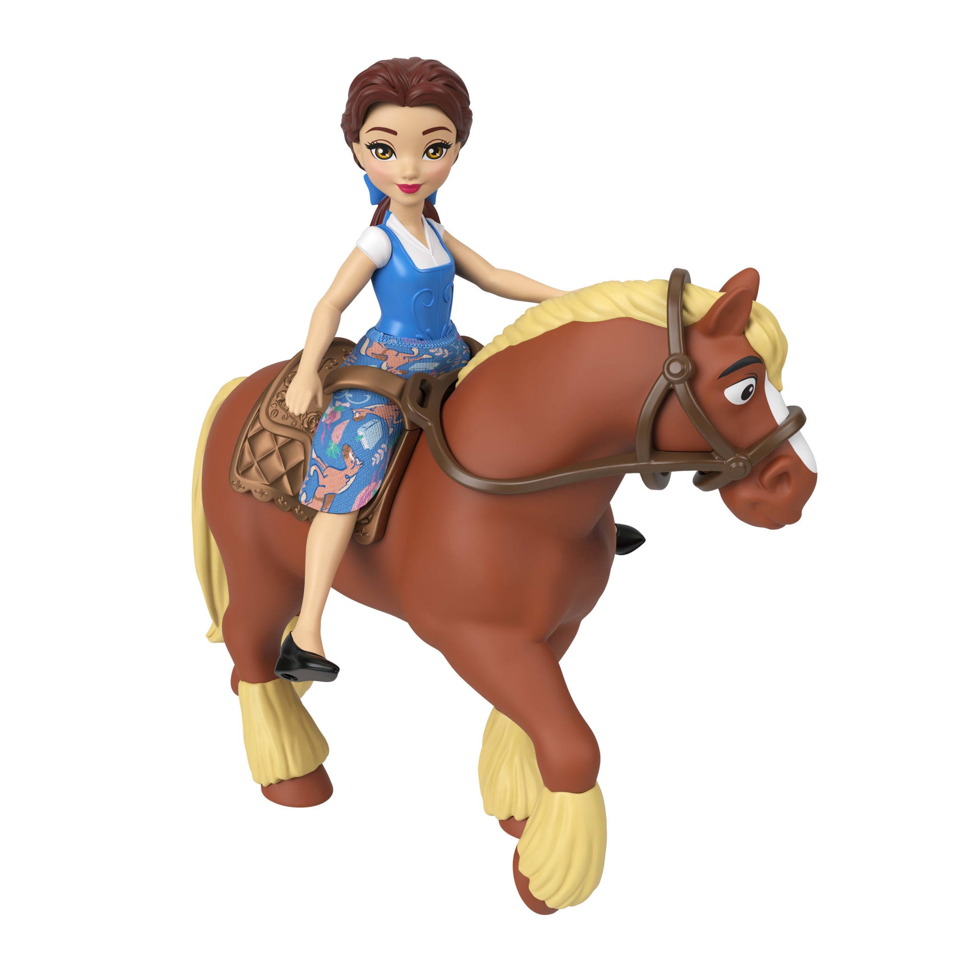Disney Princesa Princesas Con Establo Y Caballo - Establo Real De Bella-4